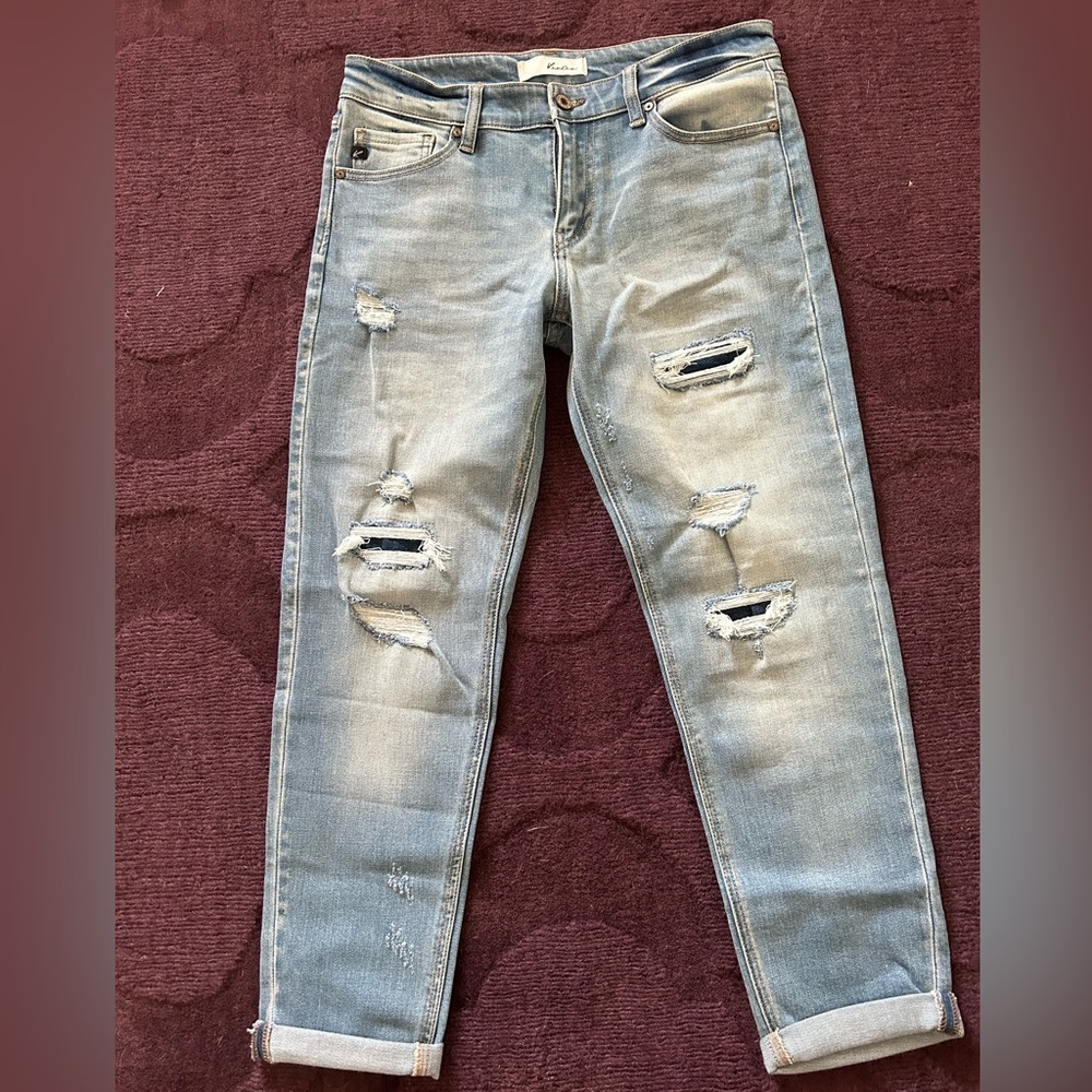 KanCan Luxanna Mid Rise Slim Boyfriend Jeans